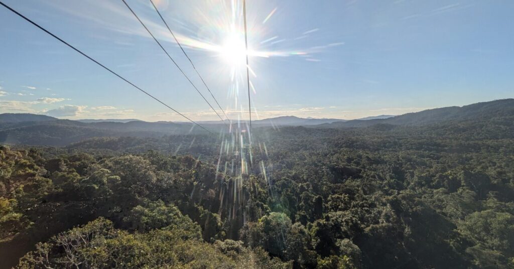 スカイレールから見た景色