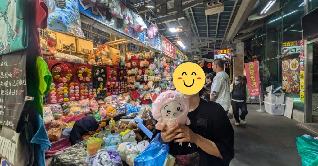 士林夜市のゲームコーナー
