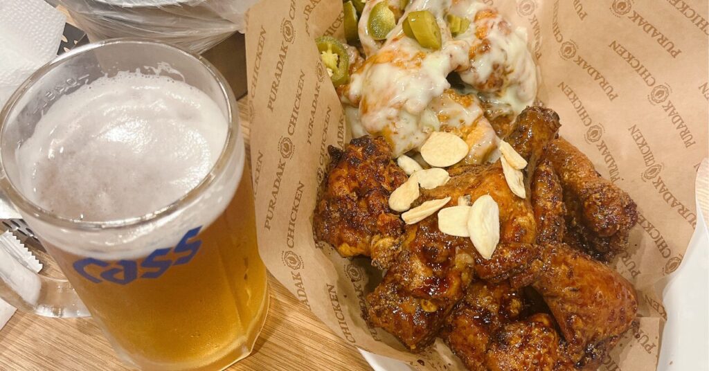 Puradak chickenで食べたチキン